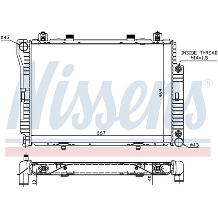 NISSEN Nissens Radiator, 62714A 62714A